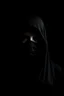 Placeholder: Anonymous Woman in a black backround