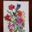 Placeholder: delicate embroidery and beadwork of flowers, beautiful composition, aesthetic layout, wildflowers, watercolor