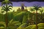Placeholder: A purple Egyptian kingdom with a scorpion palace painted by Henri Rousseau