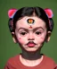 Placeholder: Frida toddler, full body, dramatic lighting, hyper realistic
