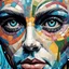 Placeholder: It's all in the eyes... ai magazine cover, surrealism, geometric, mosaic, whimsical, fantasy and realism Modifiers: fantasy 4K 3D Unreal Engine cinematic postprocessing Picasso pencil sketch focused Tim Burton Ultra realistic Surrealism style raw Ralph Stedman Tesselated