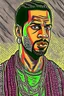 Placeholder: travis scott, drake portrait, in comics style, super HQ