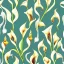 Placeholder: Calla Lily flower print, seamless pattern, pop art, small print, wallpaper