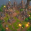 Placeholder: Torchlight 2 architecture concept in dofus，vertical view