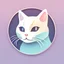 Placeholder: Cat App Logo, Pastel three color