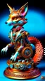 Placeholder: Kitsune Steampunk calidad ultra intrincado hiperdetallado (full body : 1.5)