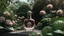 Placeholder: generate me an aesthetic complete image of Perfume Bottle in Botanical Garden