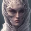 Placeholder: Pretty human face close up, eyes extremely detailed and filled with the universe