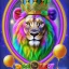 Placeholder: portrait disney lion, epic white king A pink witch, an orange witch, a yellow, a green witch, an aqua witch, a navy witch, a purple witch pixar style wildflowers background, intricate, masterpiece, expert, insanely detailed, 4k resolution, retroanime style, cute big circular reflective eyes, cinematic smooth, intricate detail , soft smooth lighting, soft pastel colors, painted Rena