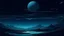 Placeholder: A night landscape moebius style with moon visible