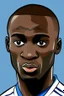 Placeholder: Moussa Diaby French football player ,cartoon 2d