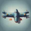 Placeholder: plane 2d top down