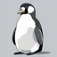 Placeholder: Big penguin 64x 64 pixels grey background