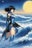 Placeholder: (in the style of Orion, by Masamune Shirow) Au line-up on dit bonjour, On parle un peu, on prend son tour. Les yeux perdus vers l'horizon, On attend la bonne occasion. [couplet 2] Chaque vague a son histoire, Son passé, surtout son avenir. Une seule attire le regard, Une seule donne envie de partir. Creuse ou molle ? Défrlante ou tube ? Toutes ne sont pas pour moi. Il faut savoir attendre... et y croire.