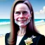 Placeholder: Justice Amy Coney Barrett at the beach