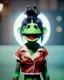 Placeholder: hybrid character, waitress sexy woman with monster muppet mask that covers her entire head, sweet punk, short shirt, tray, old school tattoo, retro style, Sesame Street style, hot, smooth, unreal engine 5, god lights, ray tracing, RTX, lumen lighting, ultra detail, volumetric lighting, 3d.