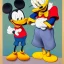 Placeholder: donald duck and mickey mouse by picasso