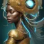 Placeholder: sango fantasy, fantasy magic, intricate, sharp focus, illustration, highly detailed, digital painting, concept art, matte, masterpiece head sexy view black African beauty black afro hair space lady turquoise carp skin African space landslide