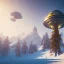 Placeholder: Spaceship landed on snowy mountain, sunny day. clear blue sky. gold. Elegant. Extremely detailed. Award winning photography. Fantasy. 8k. Cinematic lighting. Photorealistic. Dynamic lighting. Imperial colors. Crisp quality. Unreal Engine. Colourful cinematic postprocessing. Pixar. VRay.