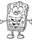 Placeholder: Generate a colouring pages of the SpongeBob along with some pencil sketch marks with white background