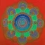 Placeholder: spiritual chakra consciousness of Indian architecture in Tibetian painting style