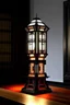 Placeholder: gaming table lamp inspired by palace, modern design,