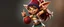 Placeholder: totally symetric gremlin gnome nice cheerleader doing her thing full body portrait