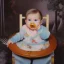 Placeholder: a baby in a colorful setting, disney style