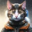 Placeholder: Cyberpunk Portrait of cat child with brown hair and with cute face, north pole snowy vibe , perfect composition, hyperrealistic, super detailed, 8k, high quality, trending art, trending on artstation, sharp focus, studio photo, intricate details, highly detailed, by greg rutkowski