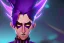 Placeholder:  purple galaxy super villain that has taken over the universe