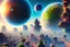 Placeholder: sharp focus, planet crashing into another planet, Impressionism, vibrant colors, octane render, insane detail, 8k, high quality, intricate, hyper realism