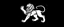 Placeholder: heraldry Lion, full body , black and white simplified vector logo