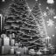 Placeholder: christmas ambience, black and white, african, kente, clothing, african patterns, thread, embroidery, cinema 4d render, high detail