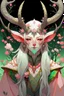 Placeholder: Pink hair spring cherry blossom Eladrin Male antlers druid beard