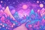 Placeholder: A magical galaxy drawing in the background, with lots of shining stars and bright colors. You can use blues, purples, and pinks to give your scene a whimsical feel.