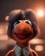 Placeholder: muppet head with real body waitress woman, real photo, concept art, retro style, smooth, unreal engine 5, god lights, ray tracing, RTX, lumen lighting, ultra detail, volumetric lighting, 3d.