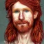 Placeholder: Portrait of young Courtney Gains as a ruggedly handsome, joyful, roguish pirate, charismatic, attractive male, masculine, perfect, precisely detailed clear eyes, unblemished, flawless skin, softly freckled face; meticulously detailed multi-hued ginger carrot-colored cherry fire red hair; fantasy, intricate, elegant, highly detailed, digital painting, concept art, matte, sharp focus, illustration, art by artgerm and greg rutkowski and alphonse mucha