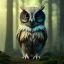 Placeholder: intricate details, realistic, octane, unreal engine, portrait, natural lighting,volumetric lighting, shiny,extreme detail, Photorealism, High detail, Hyper realistic Owl in forest, macro lens blur,abstract paint, sharp,eos5d mark 4, ef 85mm 5.6, focus, trending by artstation