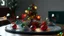 Placeholder: christmas decoration on the table Generative AI