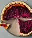 Placeholder: Photorealistic slice of pie with cosmic filling inside