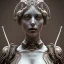 Placeholder: a greek marmor statue of a woman, steam punk, scary, horror, realistic, made in octane, cinematic, movie, CGI, ultra-realistic, extremely detailed octane rendering, 8K, VRAY Super Real ar 2:3, dof photorealistic futuristic 50mm lens hard lighting dark gray tintype photograph, realistic lighting, sephia colors