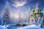 Placeholder: russian gold white palace on the mountain，waterfall, sun,10 snowy fir trees,blue lake,swanns, winter snow flakessnow, northern Lights blue pink, full of details, smooth, bright sunshine，soft light atmosphere, light effect，vaporwave colorful, concept art, smooth, extremely sharp detail, finely tuned detail, ultra high definition, 8 k, unreal engine 5, ultra sharp focus