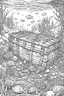Placeholder: coloriages mystères :Une épave de bateau repose au fond de l'océan, entourée de trésors engloutis tels que des coffres au trésor, des bijoux étincelants et des artefacts mystérieux. Des poissons curieux explorent les environs.