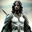 Placeholder: White Sculpture aragorn, full body, greek sculpture style, full body, fresco background, hyper realistic, 8k,