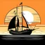 Placeholder: Colorful Sailboat vector Sailboat Flat illustration beach Sailboat silhouette