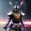 Placeholder: A portrait of a crystalised robot samurai with yakuza tatu, atmospheric, realistic, unreal engine cosmic galactic, cinematic lighting, octane render, cosmic ambiance, masterpiece, art by Yoji Shinkawa, composing fit inside, masterpiece