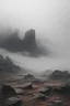 Placeholder: A rocky wasteland surrounded by fog