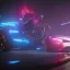 Placeholder: cyberpunk 2077 version of a ferrari 488