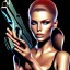 Placeholder: A Female Celebrity Holding a Firearm