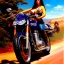 Placeholder: portrait of busty beautiful 'Female Rider on Akira's Bike',painting by Earl Norem, simon Bisley, evan lee, 86-86, oil on canvas, cinematic composition, extreme detail,fit full head inside picture,8k